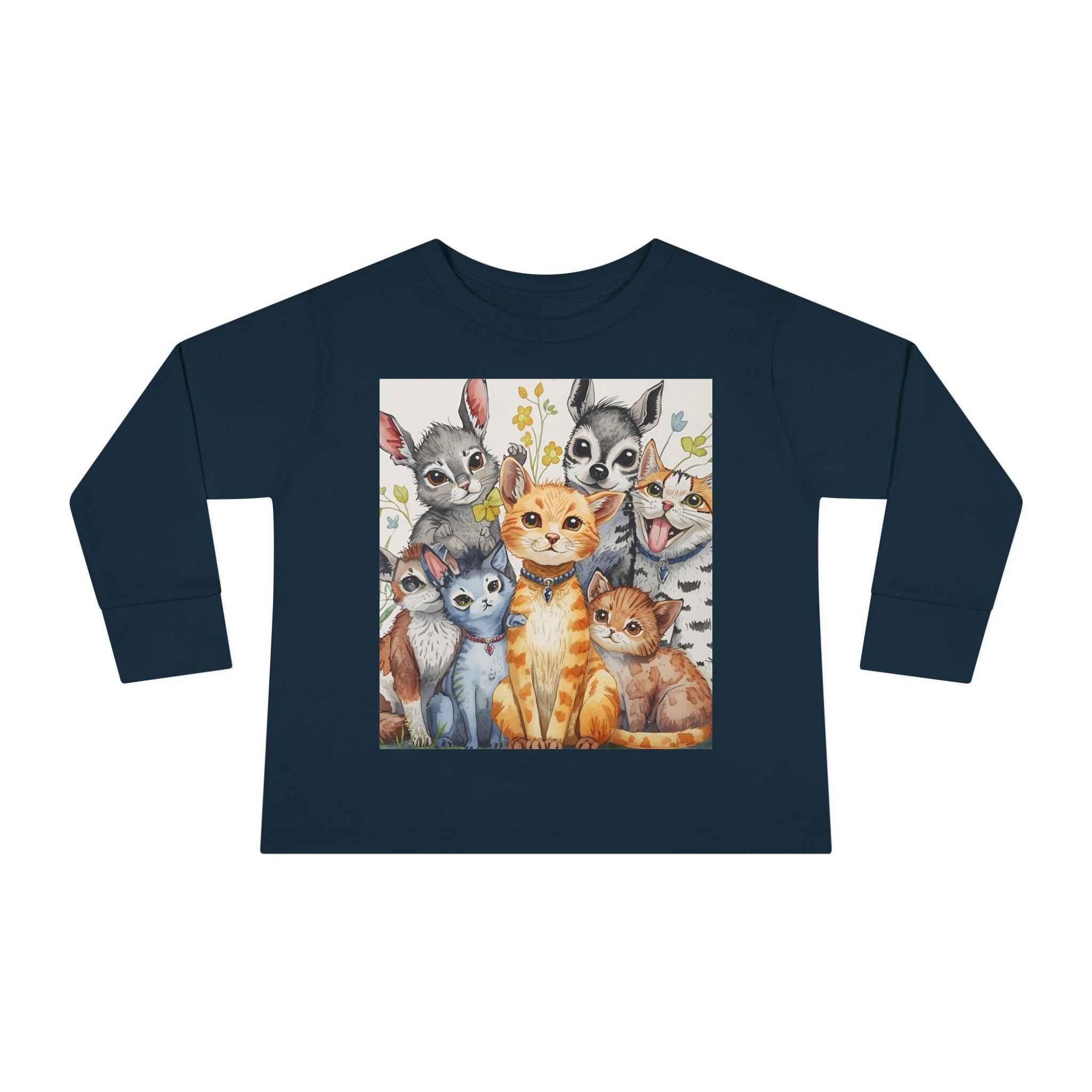 Adorable Animal Friends Toddler Long Sleeve Tee